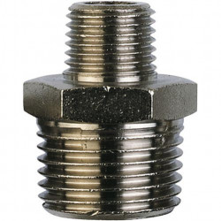 Brass male reducer 1" to 1/2"