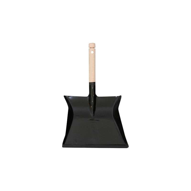Dustpan black + wooden handle Dustpan black + wooden handle