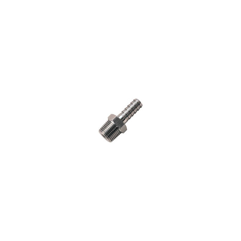 Stainless steel Hosetail 1/4" for microbore