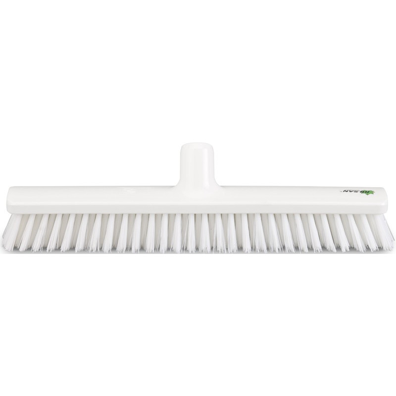 Hygienic Broom scrubber 40cm/16", stiff, white bristles