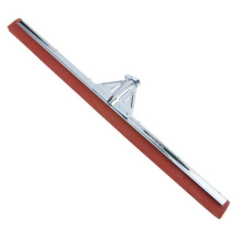 Heavy duty Metal Floor squeegee with red neoprene rubber 22"/55 cm