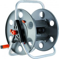 Freestanding sturdy lightweight metal hose reel