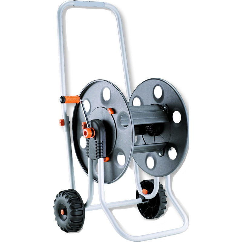 Wheeled sturdy metal hose reel