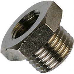 Plated brass reducing bush 1/2" - 1/4"