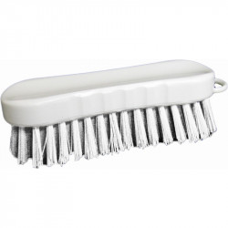 Stiff Roached Back Scrub Brush - White