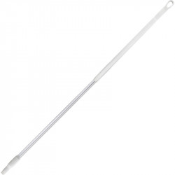 White aluminium handle 1.5m with ergonomic handle