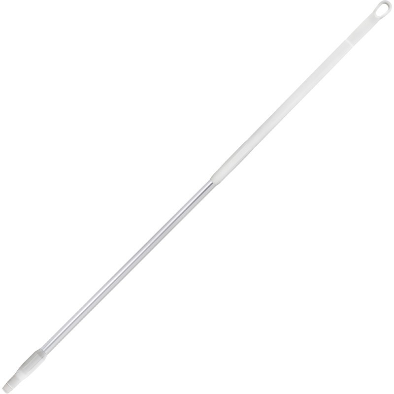 White aluminium handle 1.5m with ergonomic handle