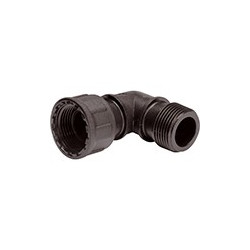 Plastic 1" female X 1" male thread elbow