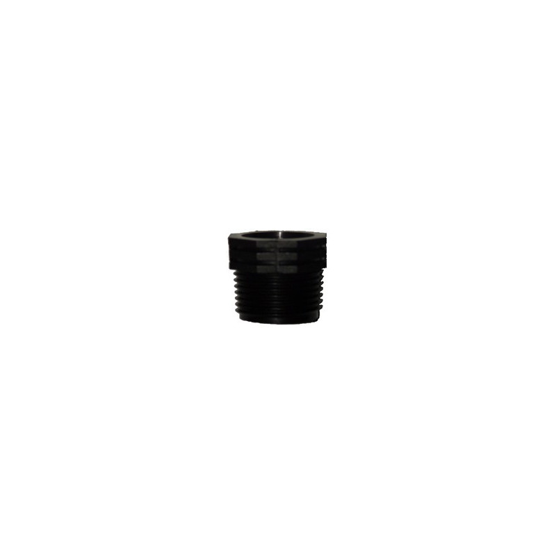 Plastic reducing bush 1" male and 3/4" female thread