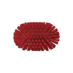 Vikan stiff red large wheel rim brush, waterfed, 240 mm