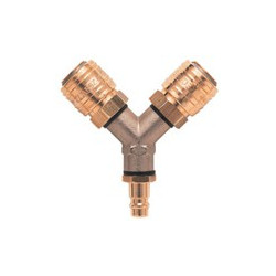 HP Male to Female splitter - brass