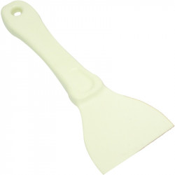 White Plastic Chewing Gum Scraper 3"