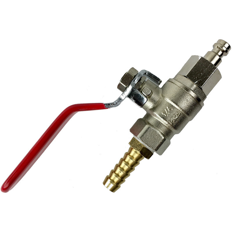 Mini Hosetail Connector Tap Assembly for Microbore (Long Handle)