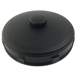 8" black screw cap for the upright tanks