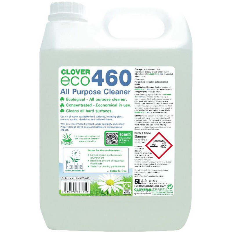 Clover Eco 460 All purpose cleaner 5L Clover Eco 460 All purpose cleaner 5L