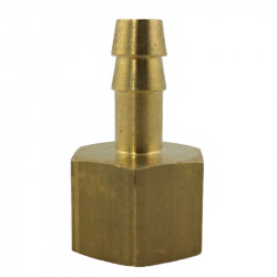 Brass hose tail 6mm with FEMALE 1/4" thread