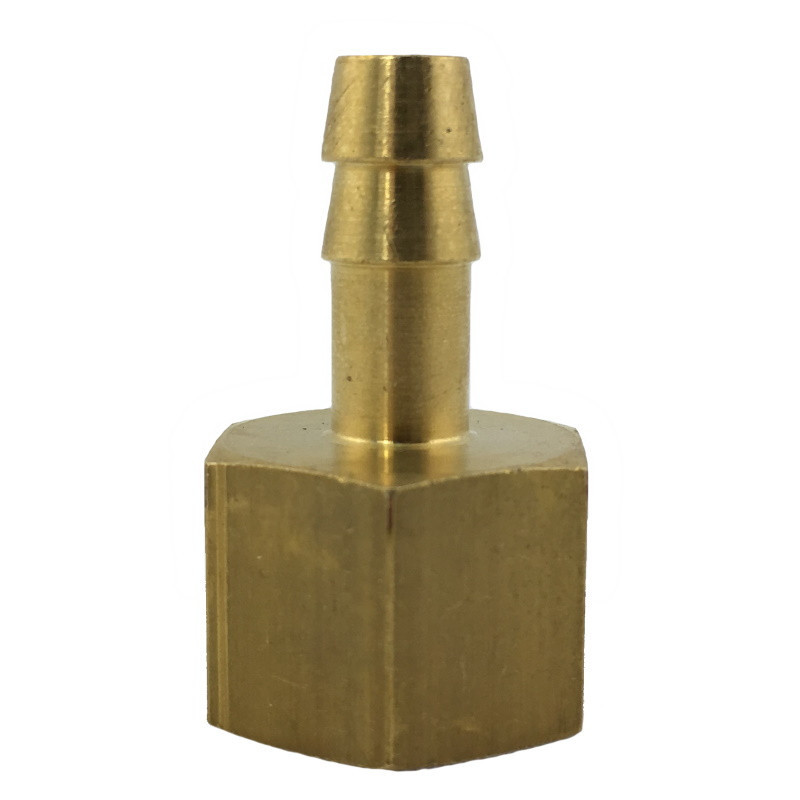 Brass hose tail 8mm with FEMALE 1/4" thread