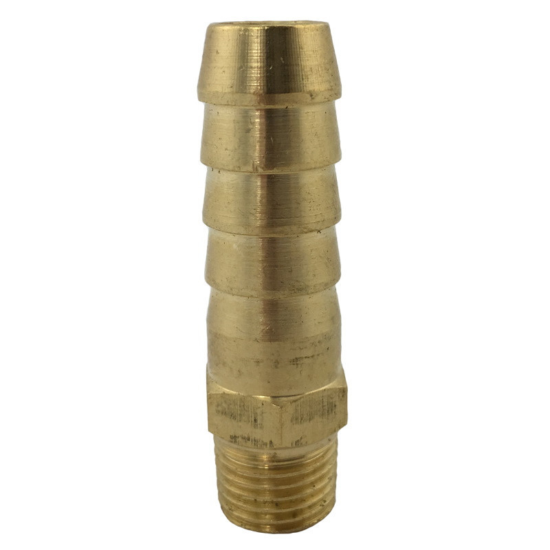 Brass hose tail 1/2" with 1/4" thread