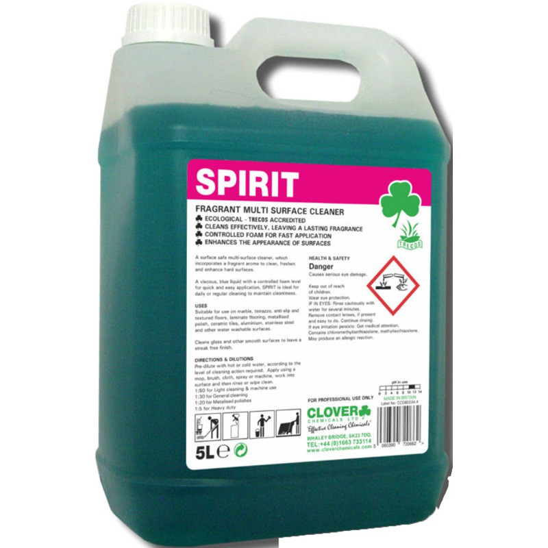 Clover Spirit Fragrant Multi-Surface Cleaner 5L
