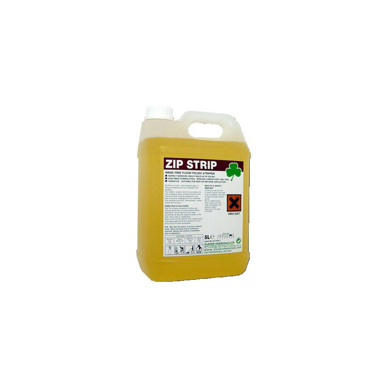 Clover Zip Strip Rinse Free Floor Polish Stripper 5L