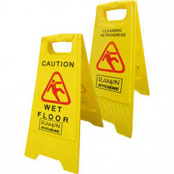 Wet Floor\ Cleaning in progress Warning Sign