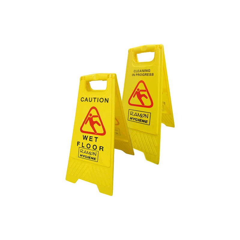 Wet Floor\ Cleaning in progress Warning Sign