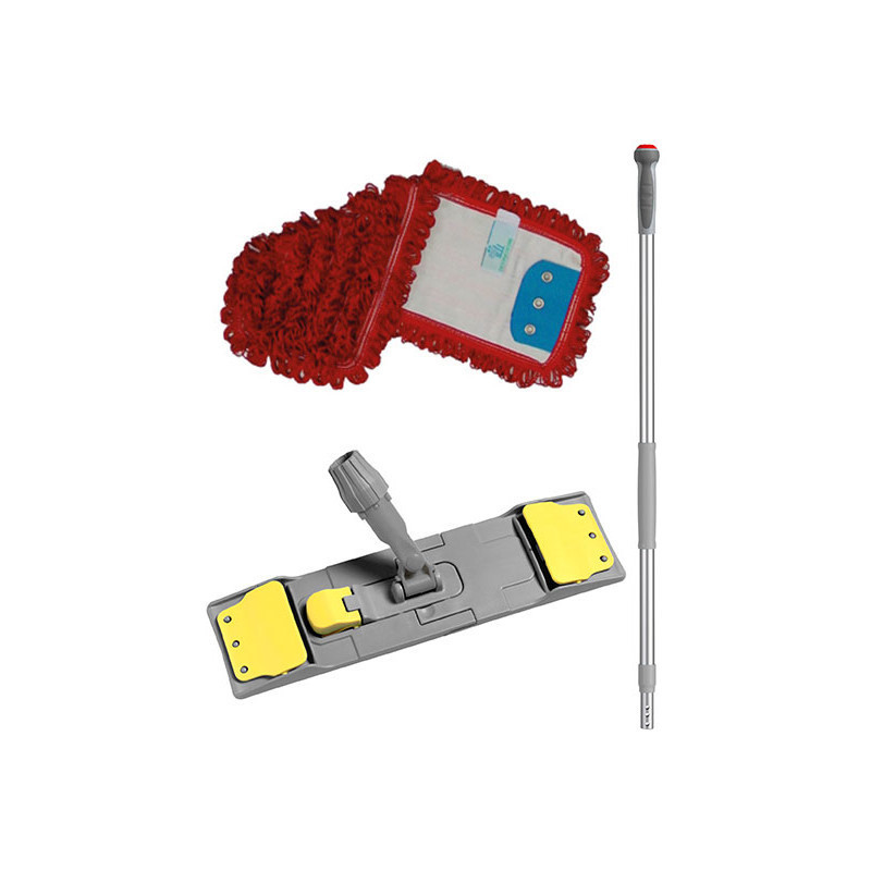 Wet Microfibre Mopping System Kit - red Wet Microfibre Mopping System Kit - red