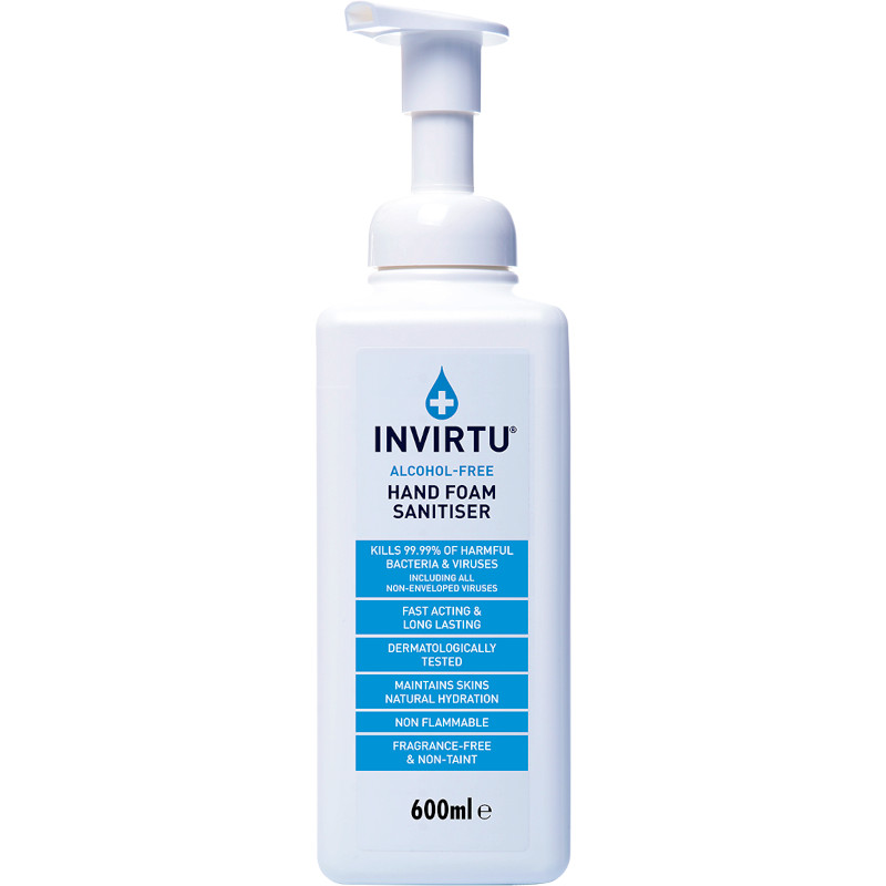 Invirtu Hand Foam Sanitiser 600ml Invirtu Hand Foam Sanitiser 600ml