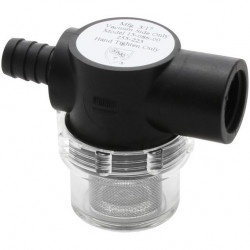Shurflo Strainer with 1/2" Hose Barb