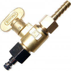 Male brass tap kit with 6mm...