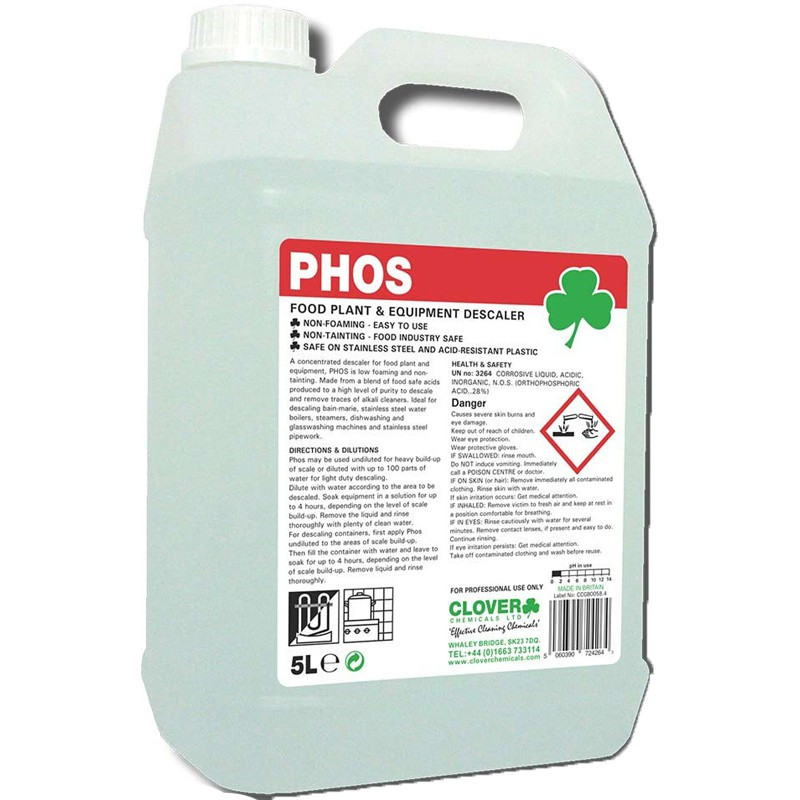 Clover Phos Food Plant Descaler 5L Clover Phos Food Plant Descaler 5L