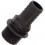 Straight hose tail, male thread 1"