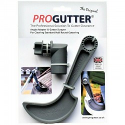 ProGutter Angle adapter and Half round gutter cleaning scraper