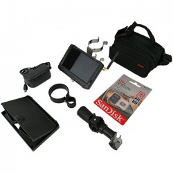 CCTV Wireless Bullet Camera and Widescreen Monitor kit with integral battery