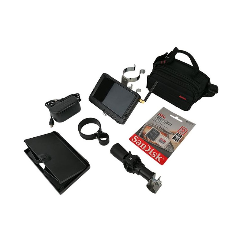 CCTV Wireless Bullet Camera and Widescreen Monitor kit with integral battery