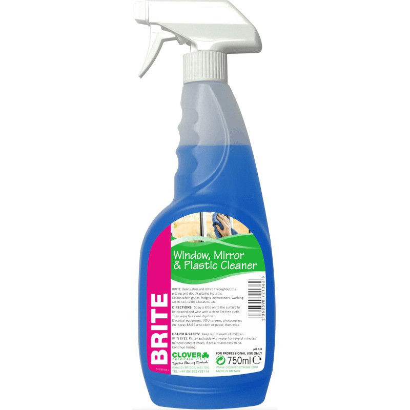 Clover Brite Glass and Plastic Cleaner 750ml