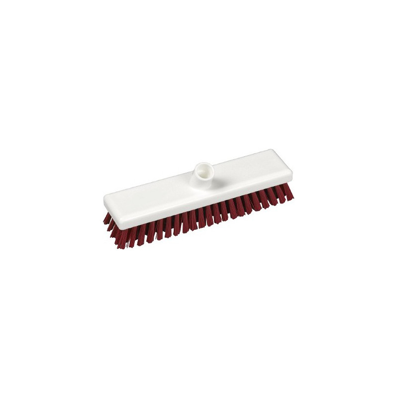 Hygienic scrubber head 12" stiff red bristles Hygienic scrubber head 12" stiff red bristles