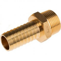 Brass hose barb 1/2" - 3/8" thread