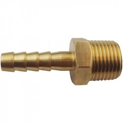 Brass minibore hose tail 1/2" thread